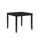 GIA 5PC 42" SQUARE COUNTER TABLE & 4 CHAIRS-EBONY