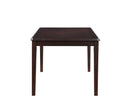 GIA 60" DINING TABLE+CHAIRS (5 PCS/CTN) -EBONY