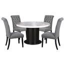 Sherry Rectangular Marble Top Dining Table set