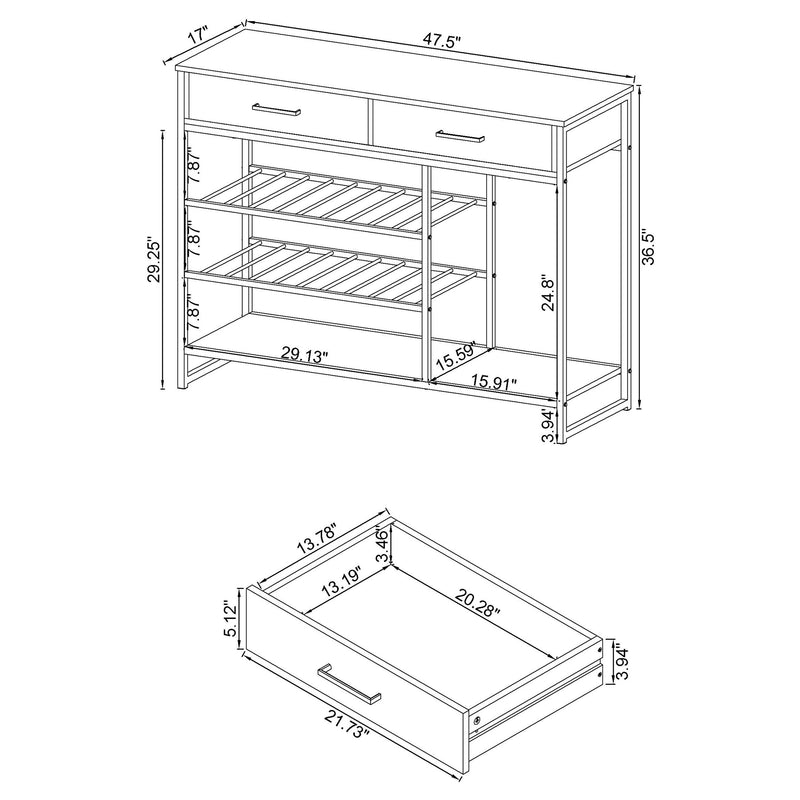 Melrose Bar & Wine Cabinet