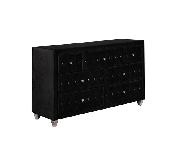 Deanna 7-drawer Rectangular Dresser Black image