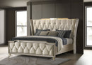 Lorient Wingback Bed with LED Lighting