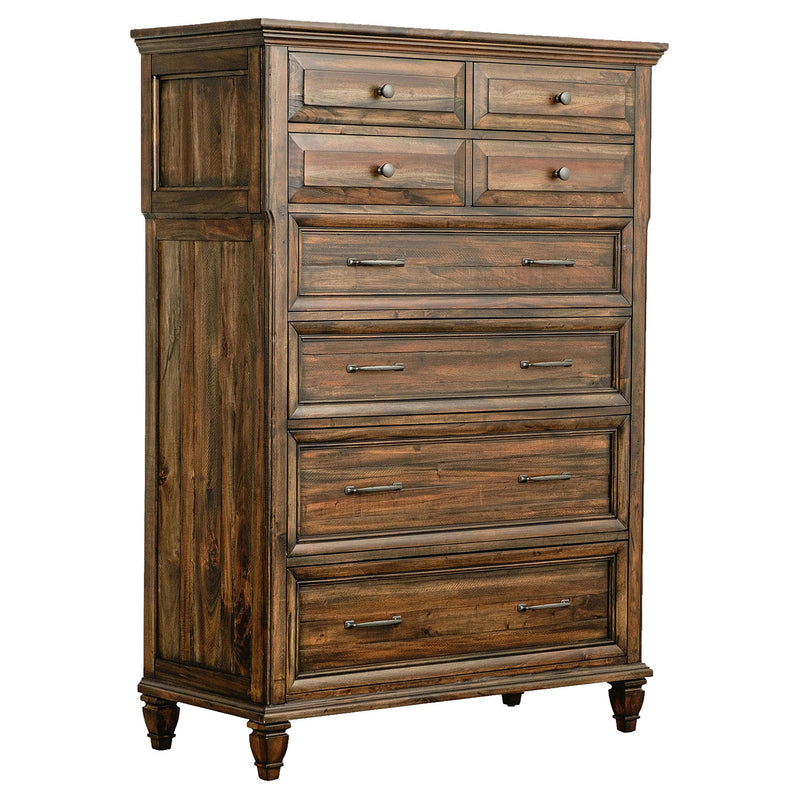 Avenue 8-drawer Chest Weathered Burnished Brown image
