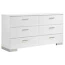 Jeremaine 5 Pc Bedroom Sets White