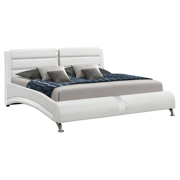 Jeremaine California King Upholstered Bed White image