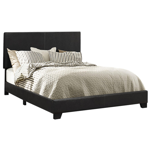 Dorian Upholstered Queen Bed Black image