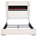 Tisdall Wingback Bed with Flame Visualizer