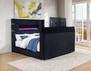 Tisdall Wingback TV Bed with Flame Visualizer