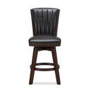 ASTIN 24" SWIVEL COUNTER STOOL-BLACK/CHERRY