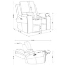 Brickston Triple Power Reclining Sofa Set