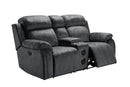 New Classic Furniture Tango Console Loveseat with Speaker in Shadow