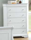 New Classic Furniture Versaille 5 Drawer Chest in White