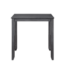 HESTON 36" STORAGE COUNTER TABLE SET W/2 CHAIRS-GRAY