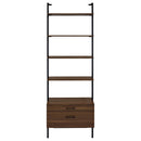 Owens 3-piece 96-inch Wall Mounted Bookshelf Set Walnut