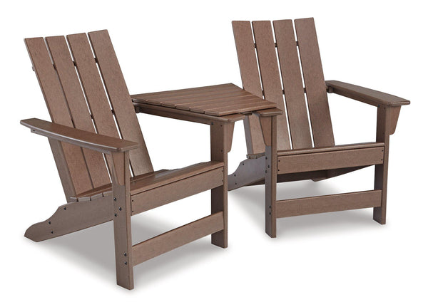 Emmeline Outdoor Adirondack Chairs with Tete-A-Tete Connector image