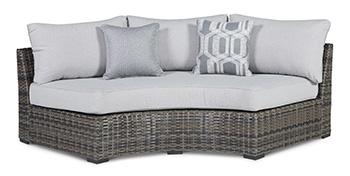 Harbor Court Curved Loveseat with Cushion