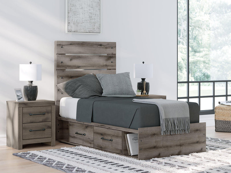 Graystorm Bed with Storage