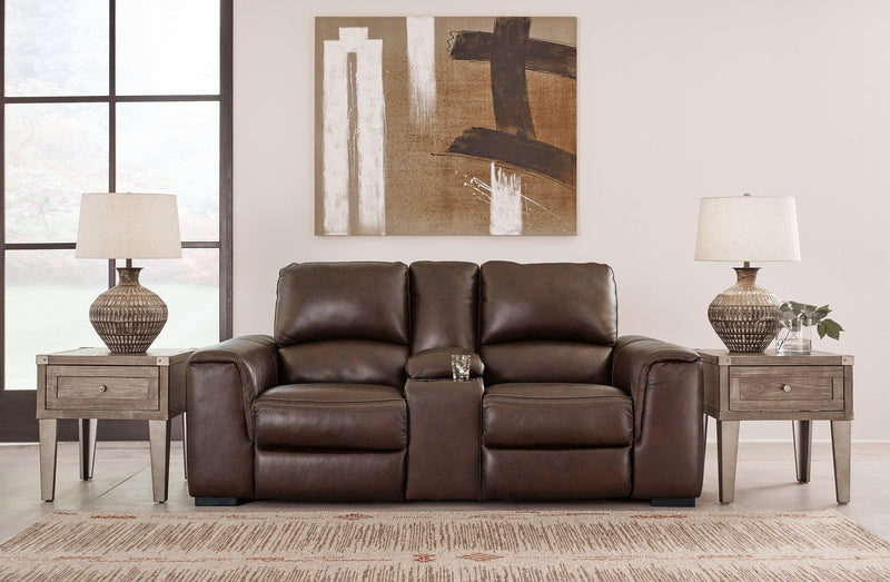 Alessandro Power Reclining Loveseat with Console