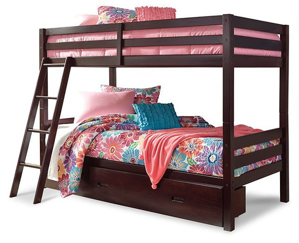 Halanton Youth Bunk Bed with 1 Large Storage Drawer image