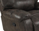 New Classic Furniture Anton Glider Recliner with Power Footrest in Chocolate