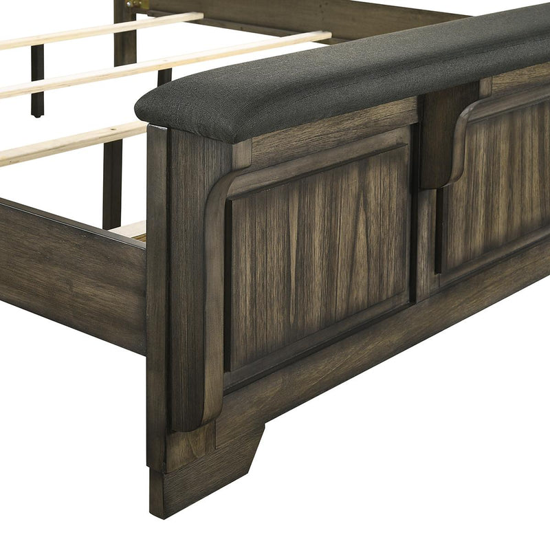 New Classic Furniture Ashland Queen Panel Bed in Rustic Brown