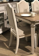 New Classic Furniture Anastasia Side Chair in Antique Bisque (Set of 2)