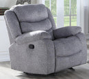 New Classic Furniture Granada Glider Recliner with Power in Gray