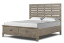 New Classic Furniture Marwick California King Panel Bed in Sand