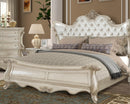 New Classic Furniture Monique Queen Panel Bed in Pearl