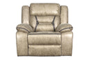 New Classic Furniture Roswell Swivel Glider Recliner in Pewter