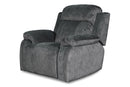 New Classic Furniture Tango Glider Recliner with Power Footrest in Shadow