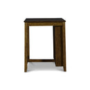 GIA 30" COUNTER TABLE W/2 CHAIRS & STG SHELF-BROWN