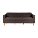 AIDEN SOFA W/3 THROW PILLOWS-CHOCOLATE