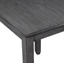 HESTON 36" STORAGE COUNTER TABLE SET W/2 CHAIRS-GRAY