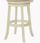 YORK 29" BAR STOOL-ANT WHITE W/FABRIC SEAT