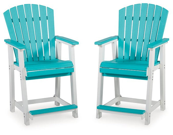Eisely Outdoor Counter Height Bar Stool (Set of 2) image
