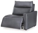 ModZ Power Reclining Sectional Loveseat with Audio Console