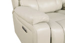 CICERO GLIDER RECLINER W/ PWR FR & HR-CREAM