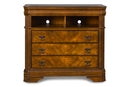 SHERIDAN MEDIA CHEST- BURNISHED CHERRY