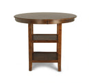 GIA ROUND COUNTER DINING 5 PC SET-BROWN