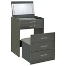 Danbury Makeup Vanity Table with LED Mirror and Stool