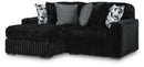 Midnight-Madness Sectional with Chaise